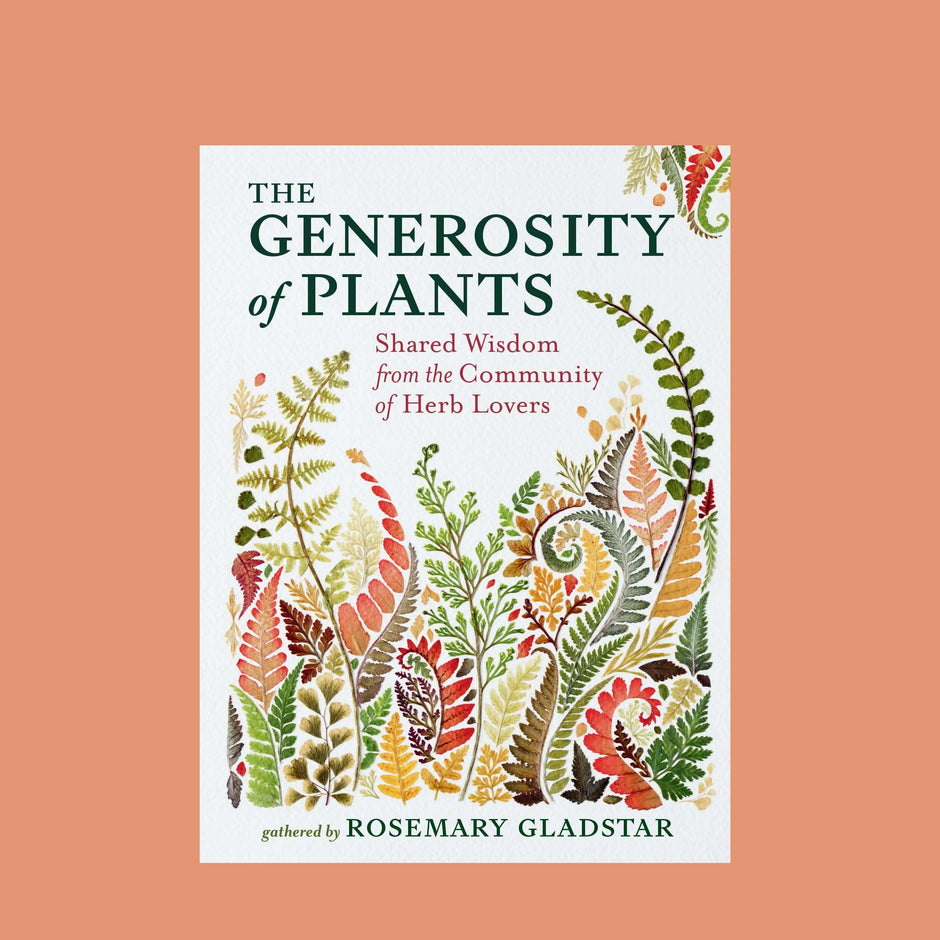 Generosity of Plants book cover: plants with white background.