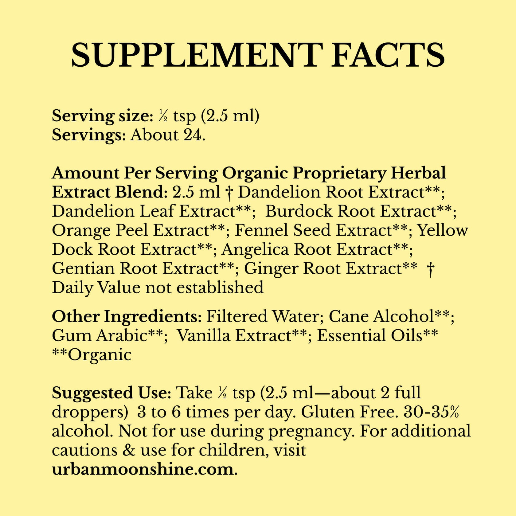 Original Bitters Urban Moonshine