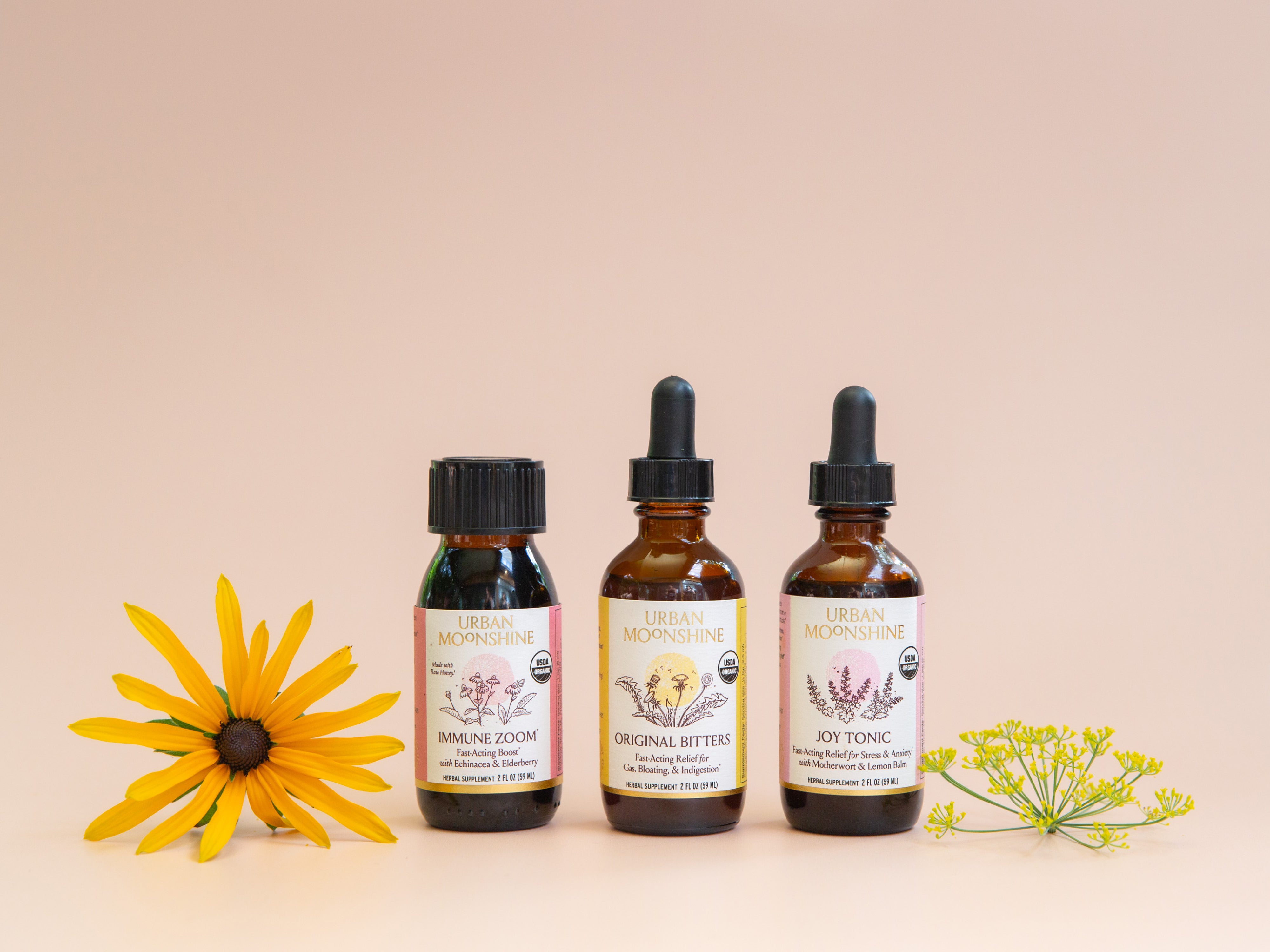 Urban Moonshine Organic Digestive Bitters & Herbal Tonics